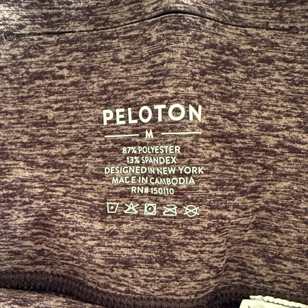 peloton burgundy marbled leggings / M / EUC - Picture 2 of 7